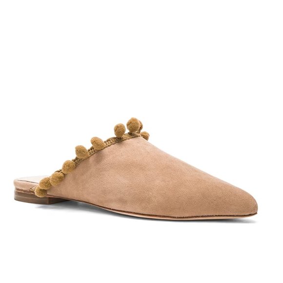 RAYE Tan Suede Mule Slides - Picture 4 of 7